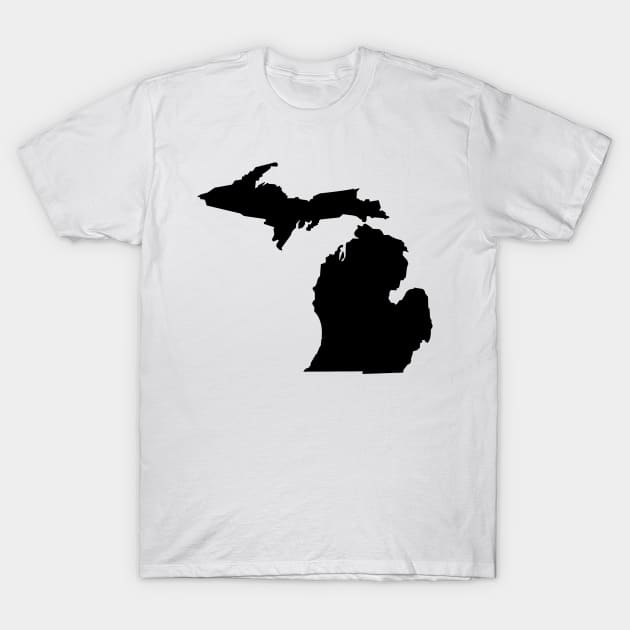 Michigan in Black T-Shirt by somekindofguru